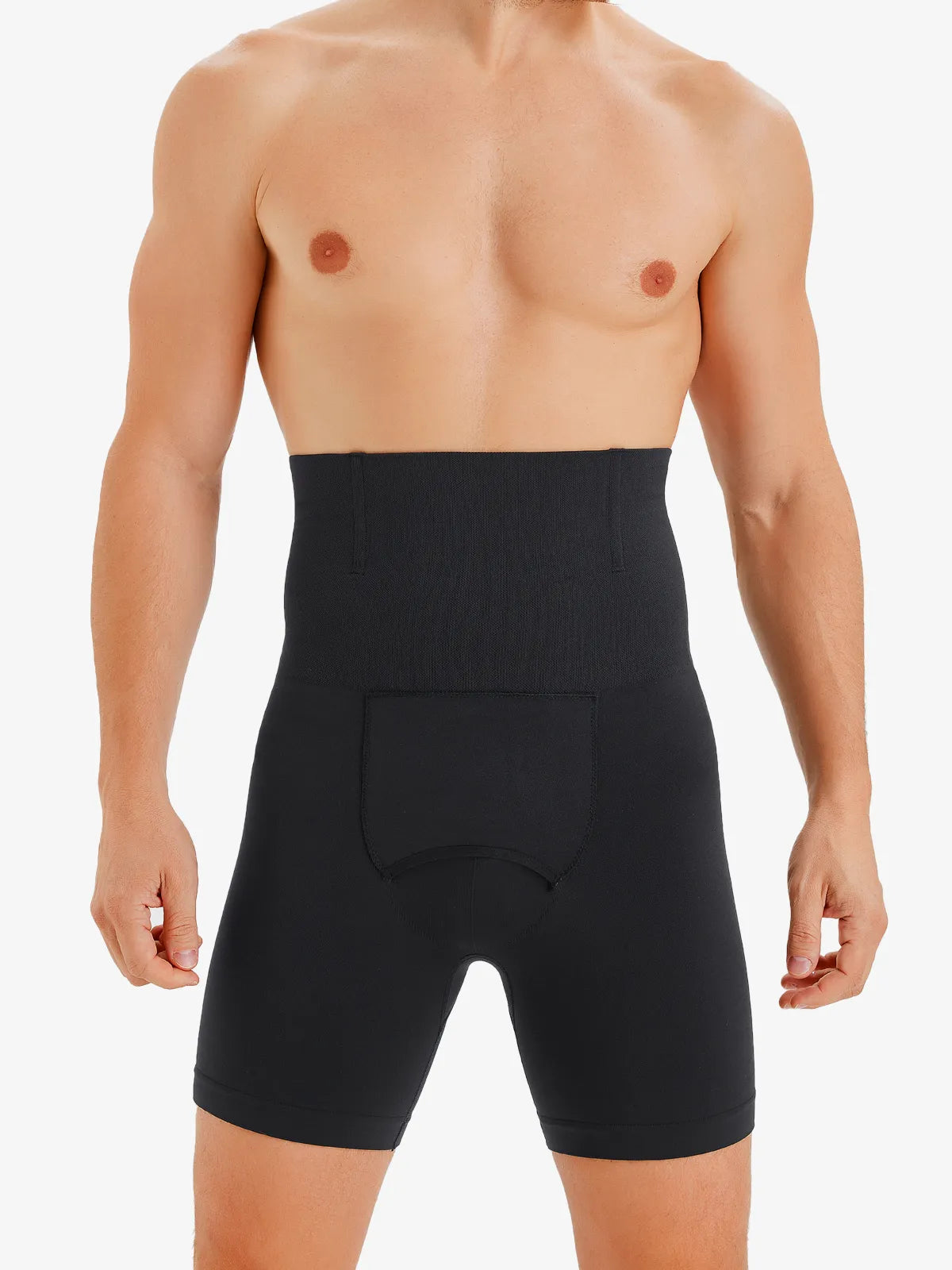 Wellshot Men's Seamless High-Waist Boning Support Shorts