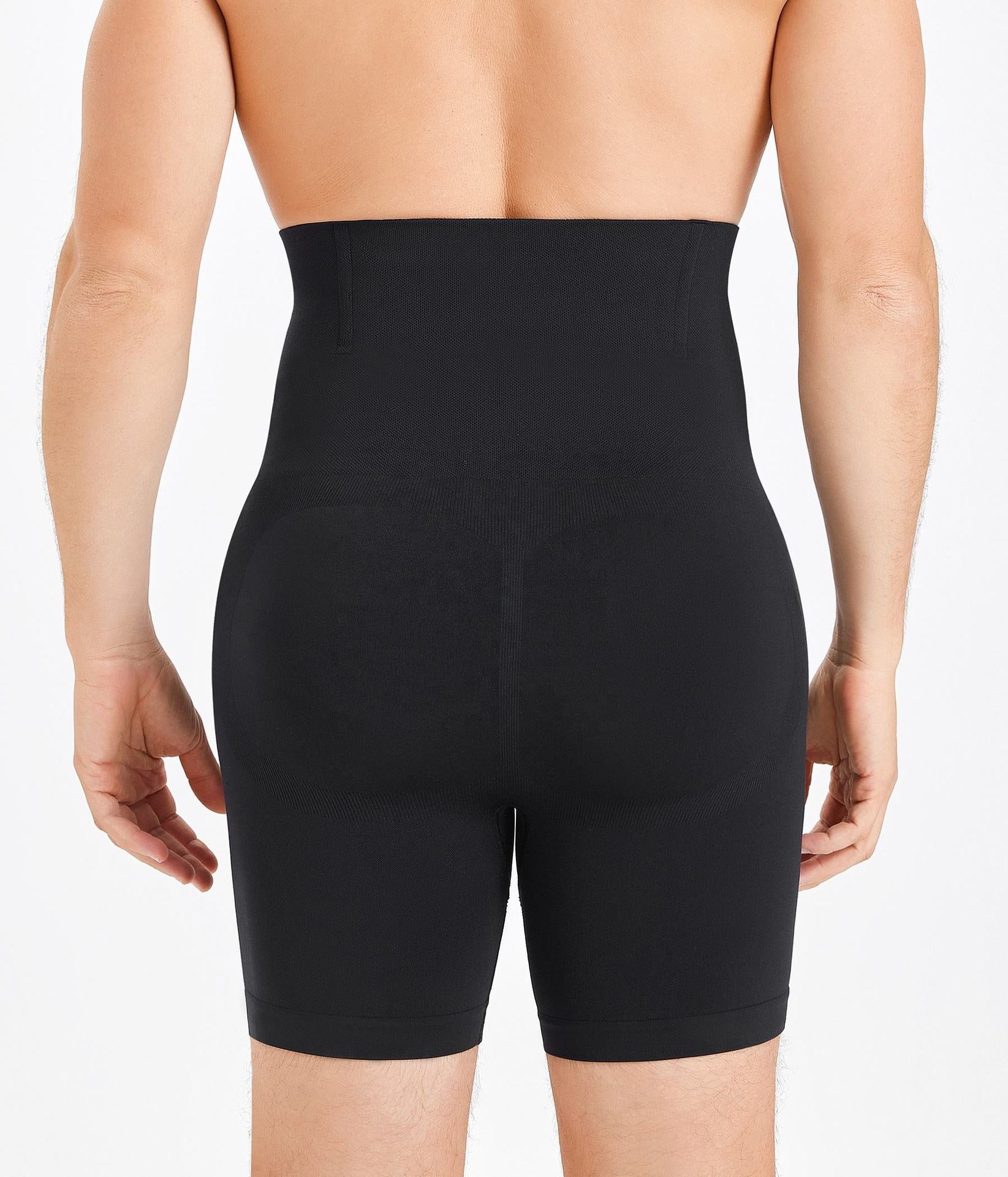 Wellshot Men's Seamless High-Waist Boning Support Shorts