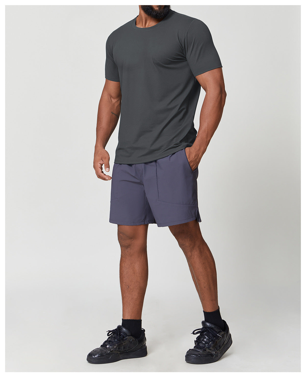 Wellshot Men’s Short Sleeve Crew Neck T-Shirt – Premium Fit for Everyday Comfort, Casual Streetwear or Workwear