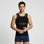 Wellshot Herren Kompressions-Tanktop aus atmungsaktivem Mesh