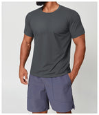 Wellshot Men’s Short Sleeve Crew Neck T-Shirt – Premium Fit for Everyday Comfort, Casual Streetwear or Workwear