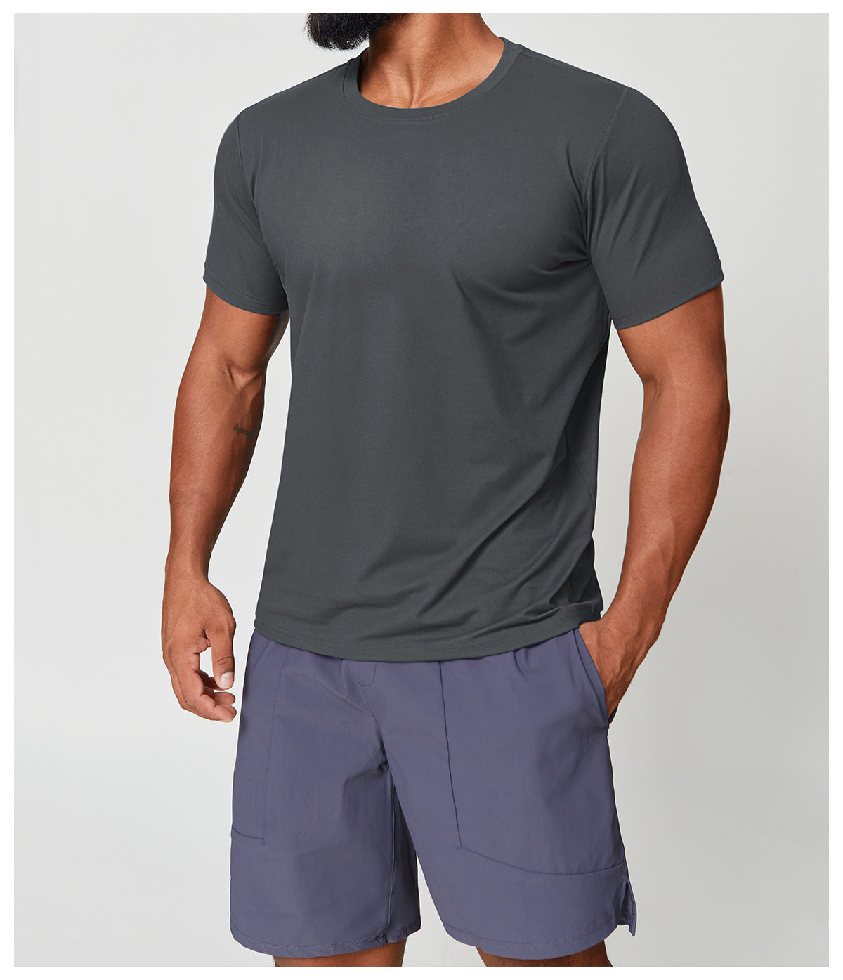 Wellshot Men’s Short Sleeve Crew Neck T-Shirt – Premium Fit for Everyday Comfort, Casual Streetwear or Workwear