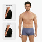 Wellshot Men's Butt Lift Boxer Briefs with Built-in Hip Pad