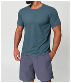 Wellshot Men’s Short Sleeve Crew Neck T-Shirt – Premium Fit for Everyday Comfort, Casual Streetwear or Workwear