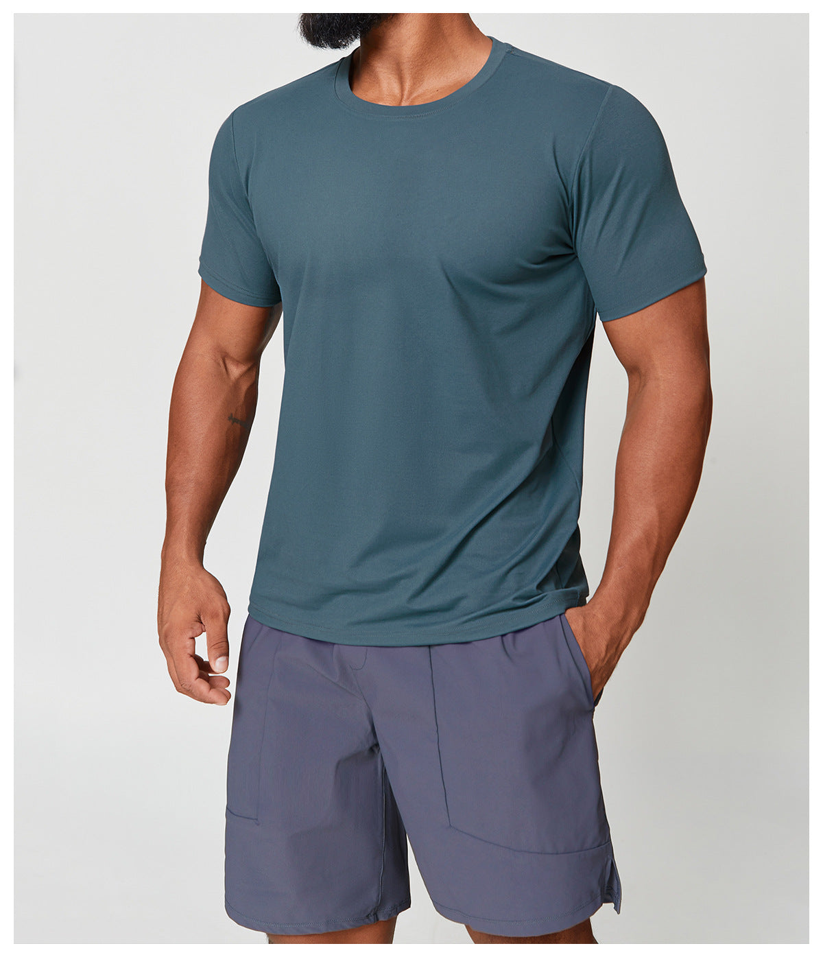 Wellshot Men’s Short Sleeve Crew Neck T-Shirt – Premium Fit for Everyday Comfort, Casual Streetwear or Workwear