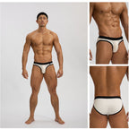 Wellshot Men's 3 PCS Classic Low-Rise Breathable Briefs, Solid Color