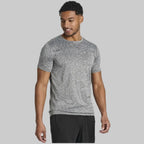 Wellshot Men’s Essentials Short Sleeve Dry Fit Active Crew Neck T Shirt - Athletic Running Gym Workout Tee
