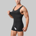 Wellshot Men's High-Compression U-Neck Bodysuit