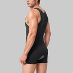 Wellshot Men's High-Compression U-Neck Bodysuit