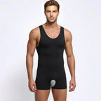 Wellshot Men's High-Compression U-Neck Bodysuit