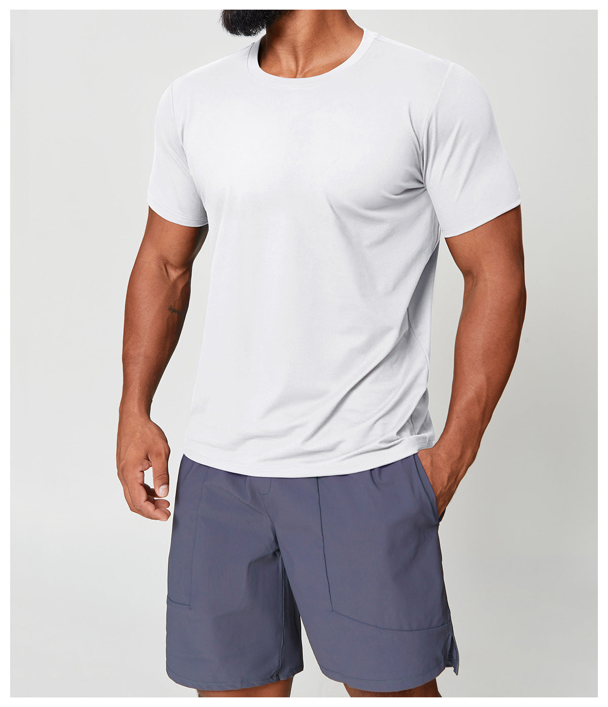 Wellshot Men’s Short Sleeve Crew Neck T-Shirt – Premium Fit for Everyday Comfort, Casual Streetwear or Workwear
