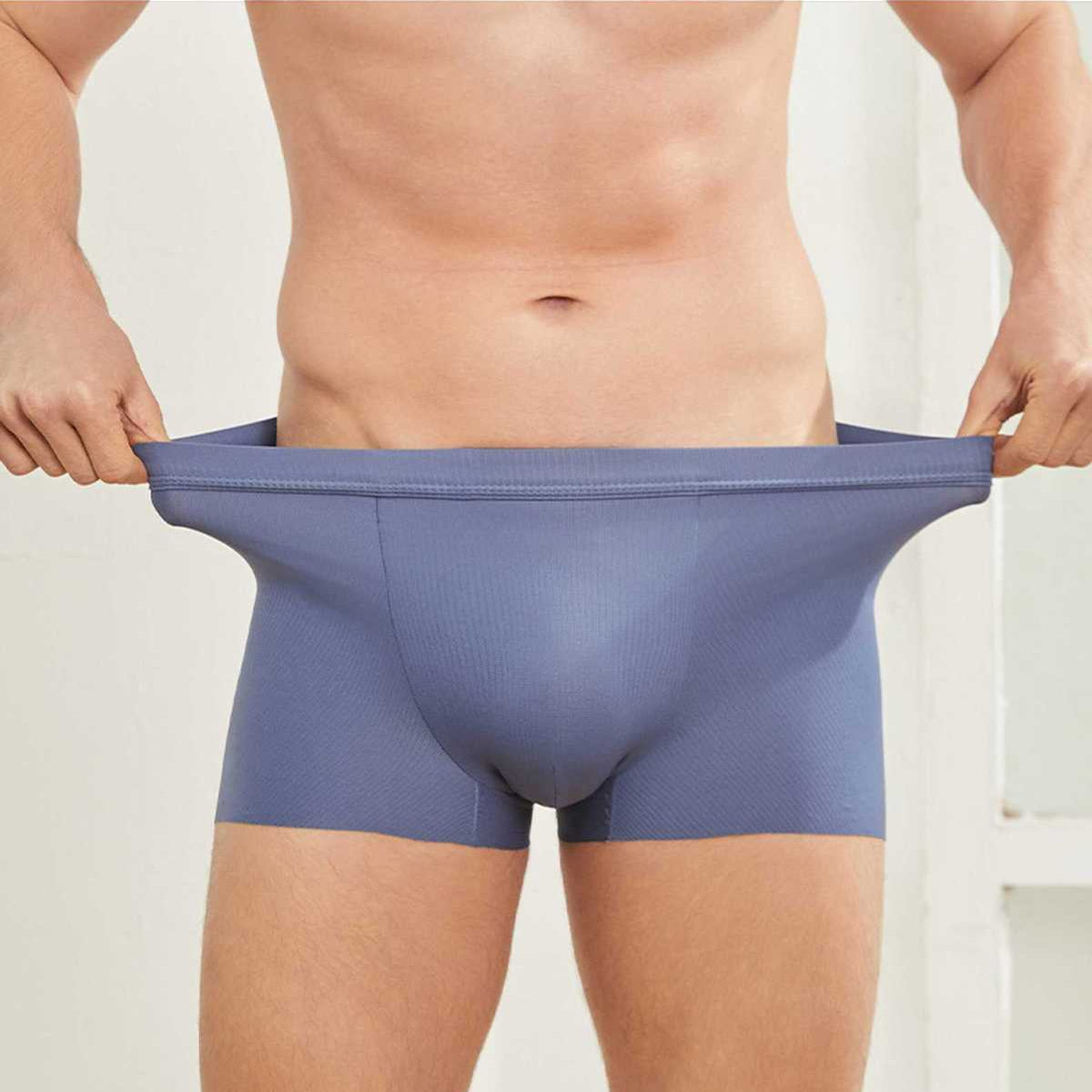 Wellshot Men's Butt Lift Boxer Briefs with Built-in Hip Pad