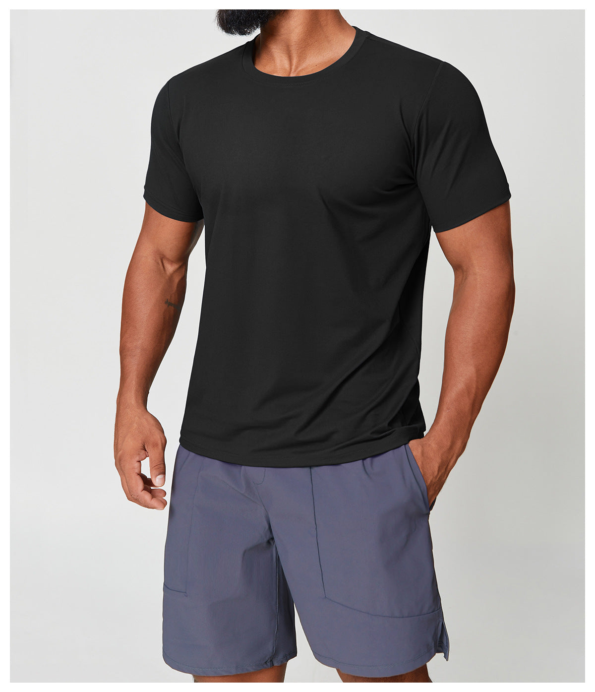 Wellshot Men’s Short Sleeve Crew Neck T-Shirt – Premium Fit for Everyday Comfort, Casual Streetwear or Workwear