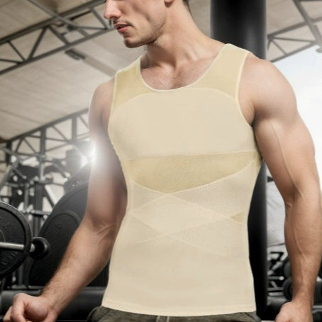 Wellshot Men's Mesh Breathable Compression Tank