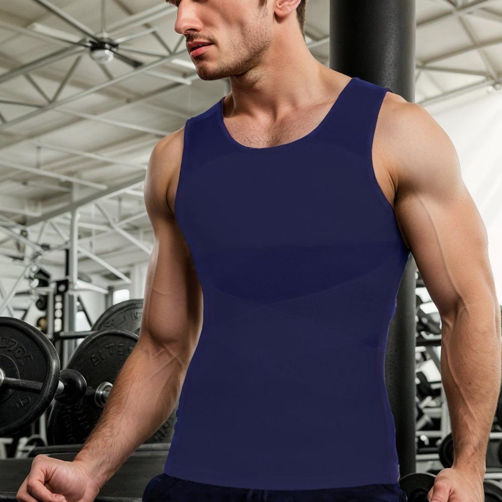 Wellshot Men's Mesh Breathable Compression Tank
