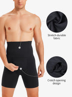 Wellshot Men's Seamless High-Waist Boning Support Shorts