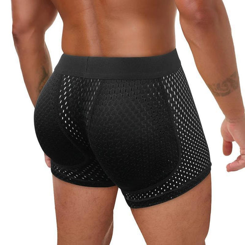 Wellshot Men's 3D Lift Boxer Briefs with Non-Slip Pad