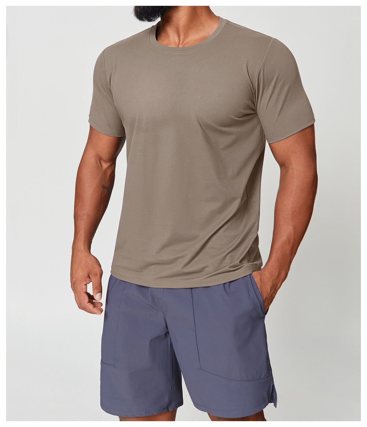 Wellshot Men’s Short Sleeve Crew Neck T-Shirt – Premium Fit for Everyday Comfort, Casual Streetwear or Workwear