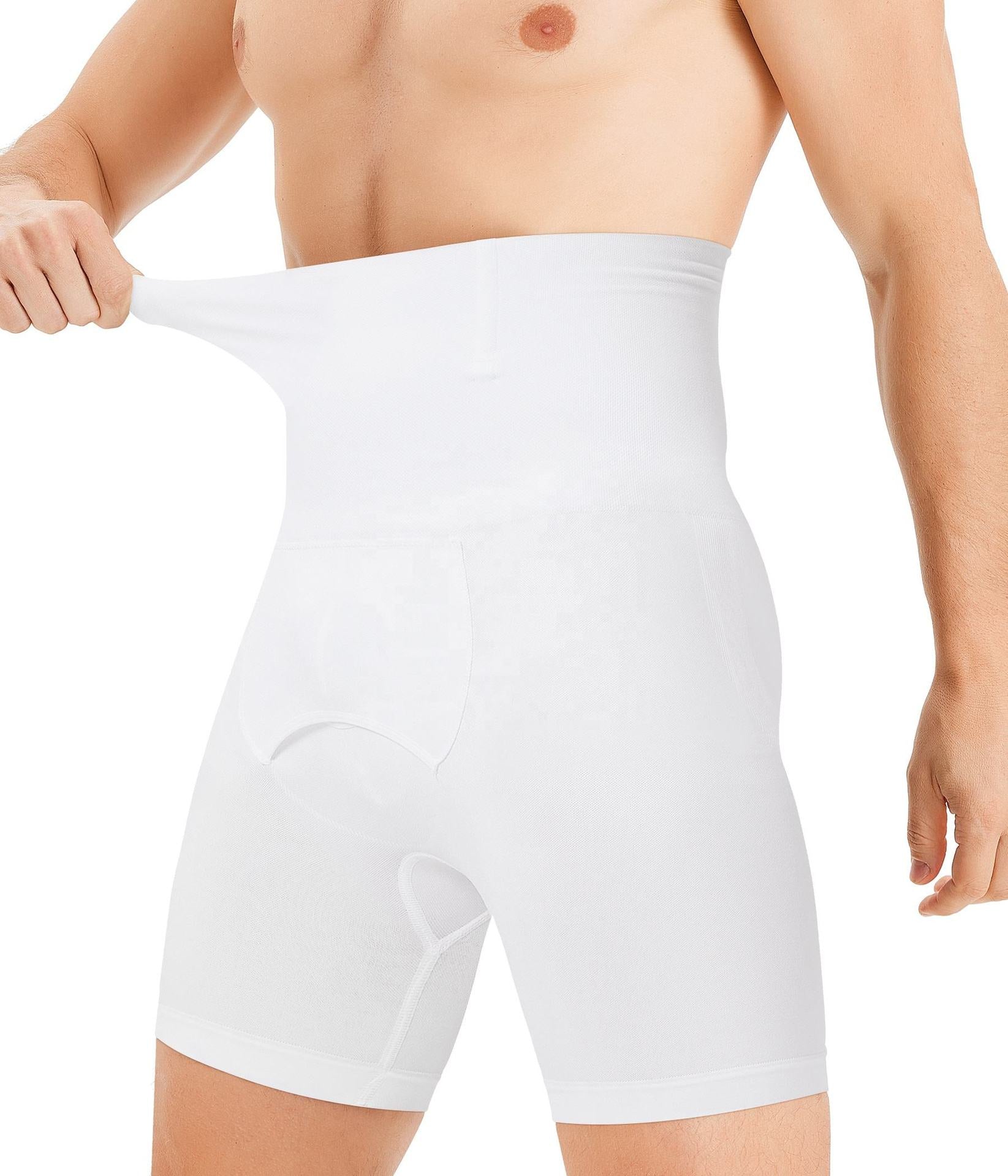 Wellshot Men's Seamless High-Waist Boning Support Shorts