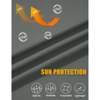 Wellshot Men's 1/4 Zip Shirt UPF 50+ Quick Dry Lightweight Long Sleeve for Outdoor Sports Clothing