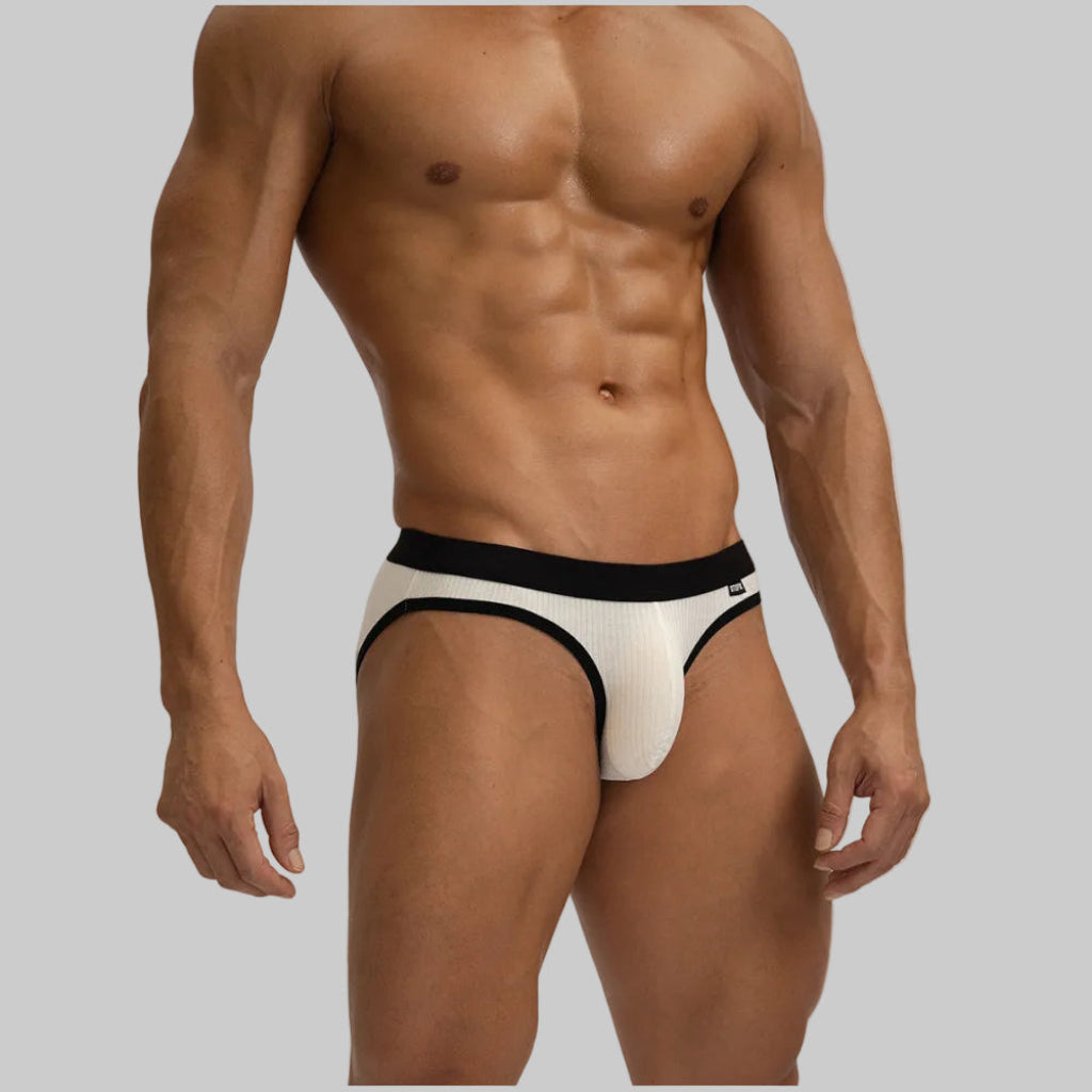 Wellshot Men's 3 PCS Classic Low-Rise Breathable Briefs, Solid Color