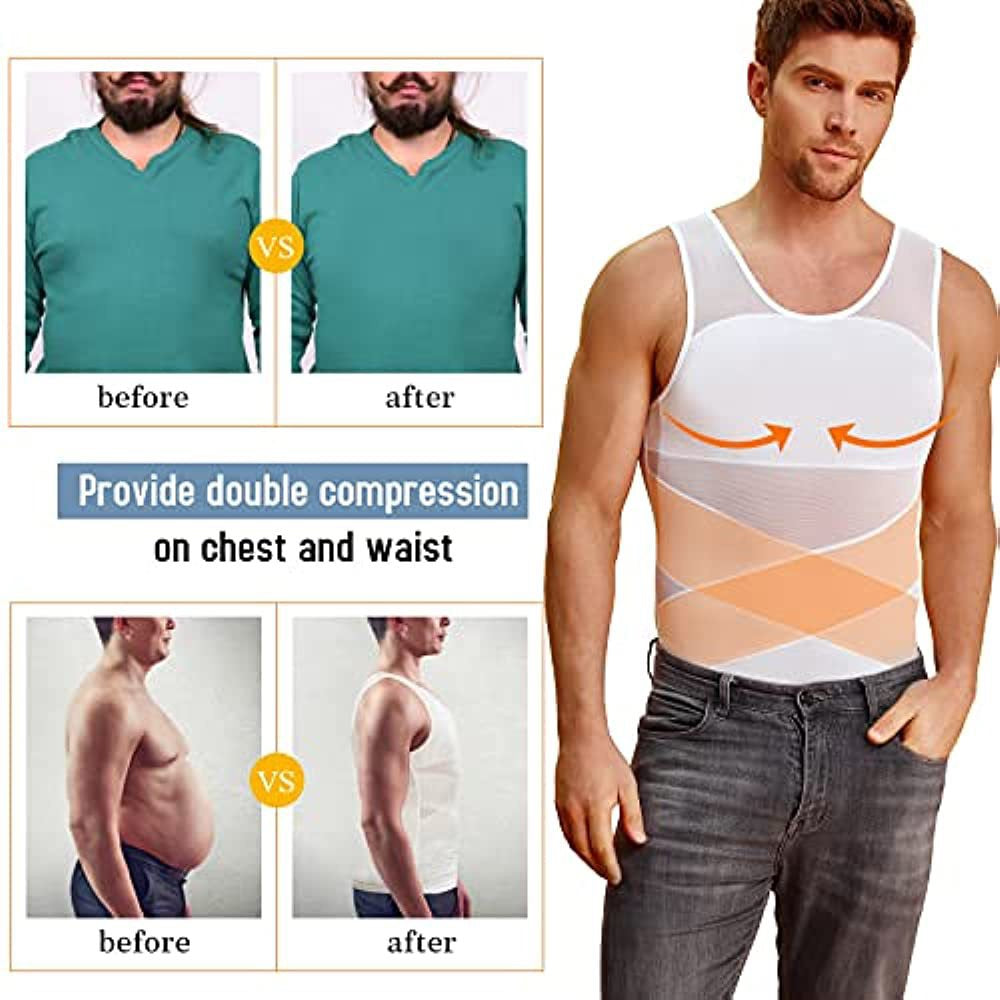Wellshot Herren Kompressions-Tanktop aus atmungsaktivem Mesh