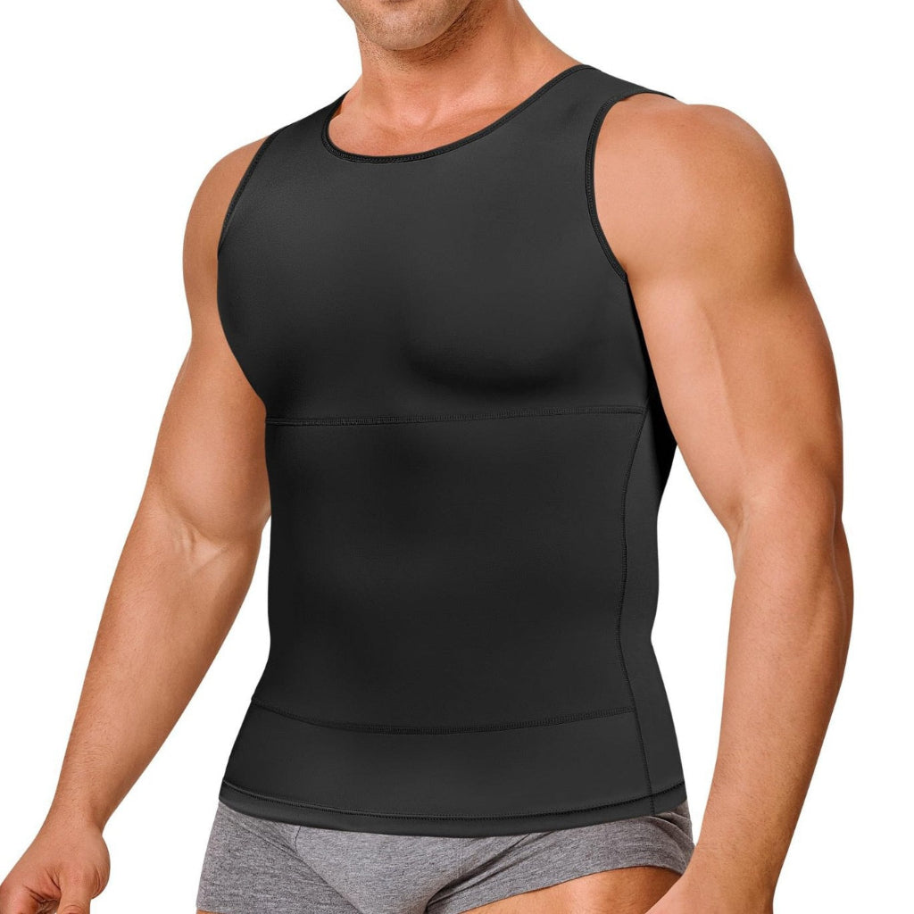 Wellshot Men's Silky Soft Tummy-control Compression Tank