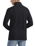 Wellshot Men's 1/4 Zip Shirt UPF 50+ Quick Dry Lightweight Long Sleeve for Outdoor Sports Clothing