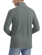 Wellshot Men's 1/4 Zip Shirt UPF 50+ Quick Dry Lightweight Long Sleeve for Outdoor Sports Clothing