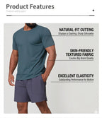 Wellshot Men’s Short Sleeve Crew Neck T-Shirt – Premium Fit for Everyday Comfort, Casual Streetwear or Workwear